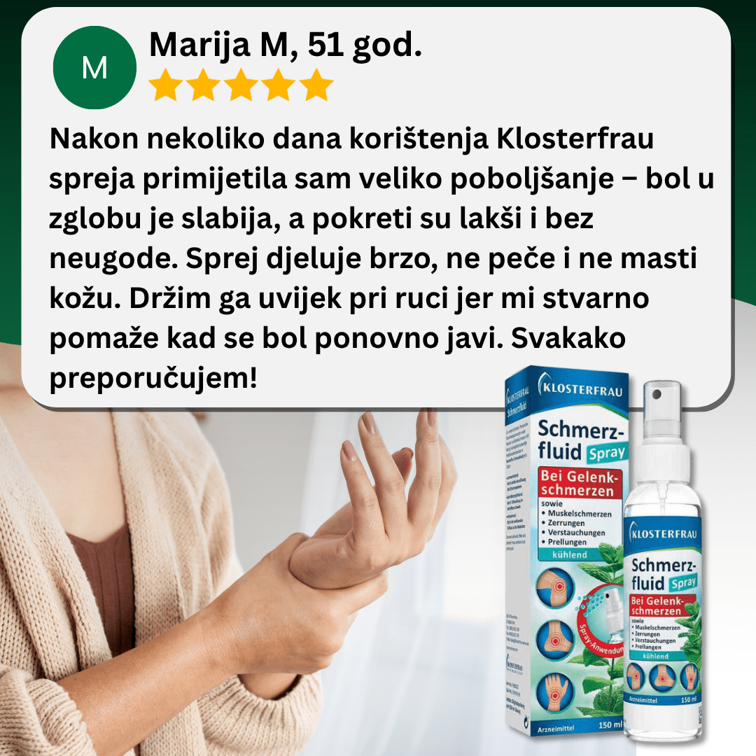 Klosterfrau sprej za bolove 150 ML - Slika 3