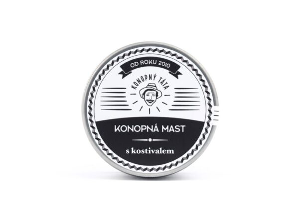 Konopný Táta Konopljina mast sa gavezom i preslicom, 90 mg CBD, 80 ML